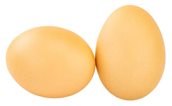 Jaja izolowane na białym tle. Ze ścieżką przycinającą — Zdjęcie stockowe