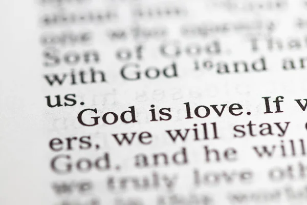 Biblical text. God is love. Christian concept.