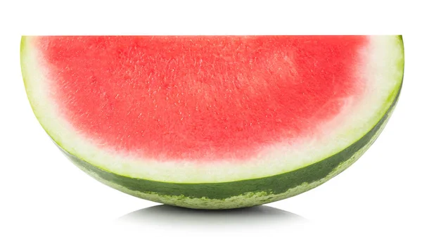 Watermeloen Geïsoleerd Witte Achtergrond Knippad — Stockfoto