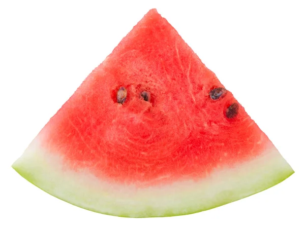 Scheibe Wassermelone Isoliert Auf Weißem Hintergrund Beschneidungsweg — Stockfoto