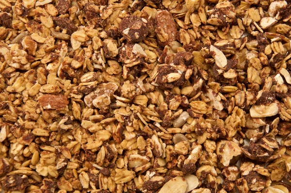 Looking Home Made All Natural Organic Granola Chocolate Cereal Fills — Stock Photo, Image