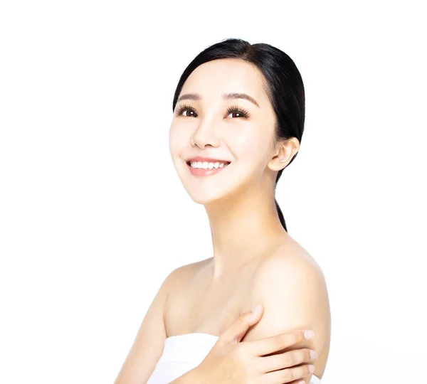 Close Asian Young Beauty Face — Stock fotografie