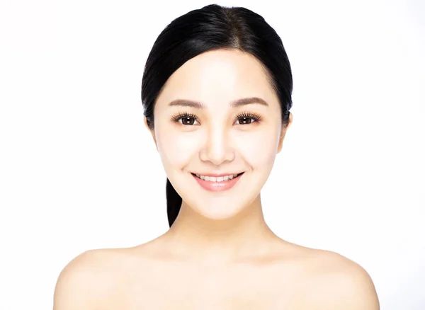 Nahaufnahme Asiatisch Jung Schönheit Gesicht — Stockfoto