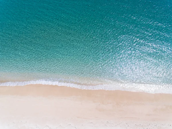 Légi Felvétel Gyönyörű Homokos Strand — Stock Fotó