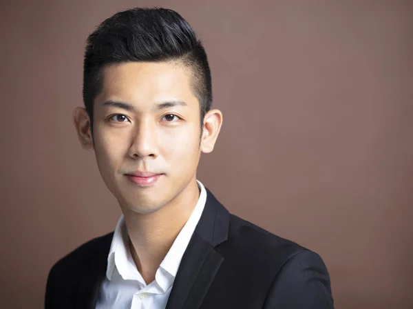 Portrait Handsome Asian Young Man — Stock Photo, Image