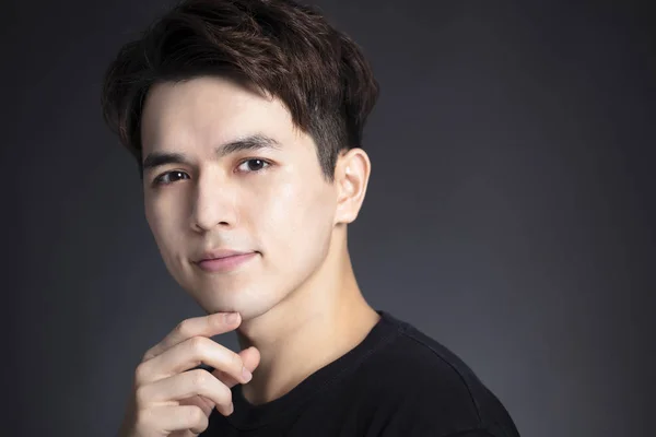 Portrait Handsome Asian Young Man — Stock Photo, Image