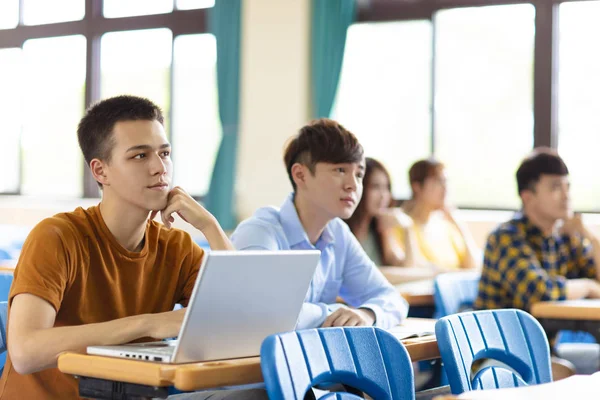 College student  studying in  classroom — Stock Photo, Image