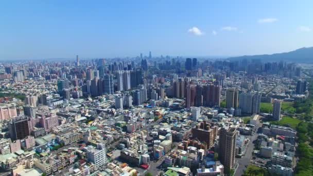 Widok Lotu Ptaka Miasta Kaohsiung Tajwan — Wideo stockowe