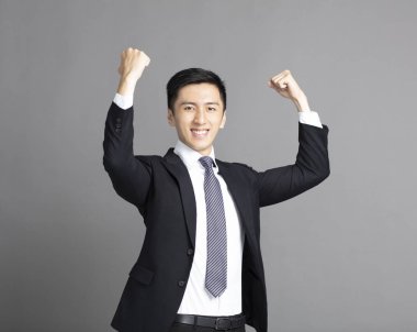 Büyüleyici başarılı genç iş adamı portresi