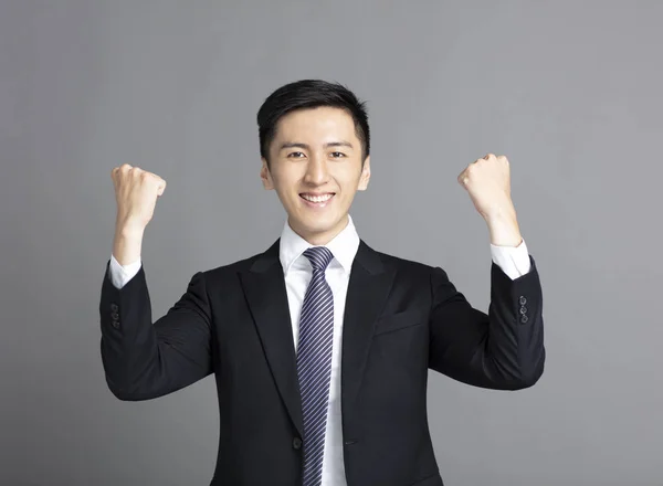 Portrait of charming successful young business man — Stock Photo, Image