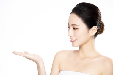 Temiz Taze Ciltli Genç Kadının Güzel Yüzü