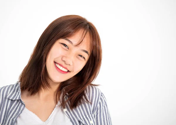 Young Happy Teenager Girl Looking Camera — Stock Photo, Image