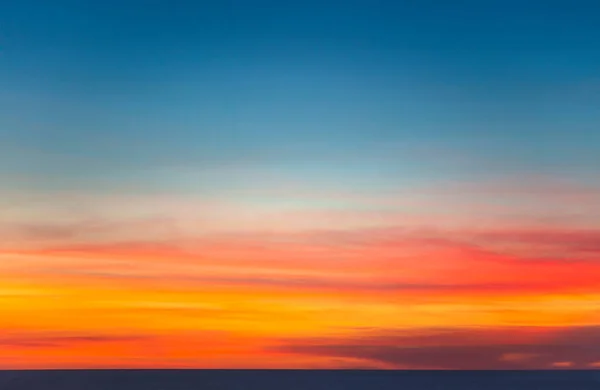 Vacker Solnedgång Havet — Stockfoto