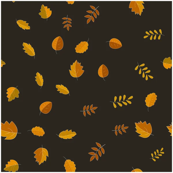 Leaves pattern. For fabric, baby clothes, background, textile, w — Stock Vector