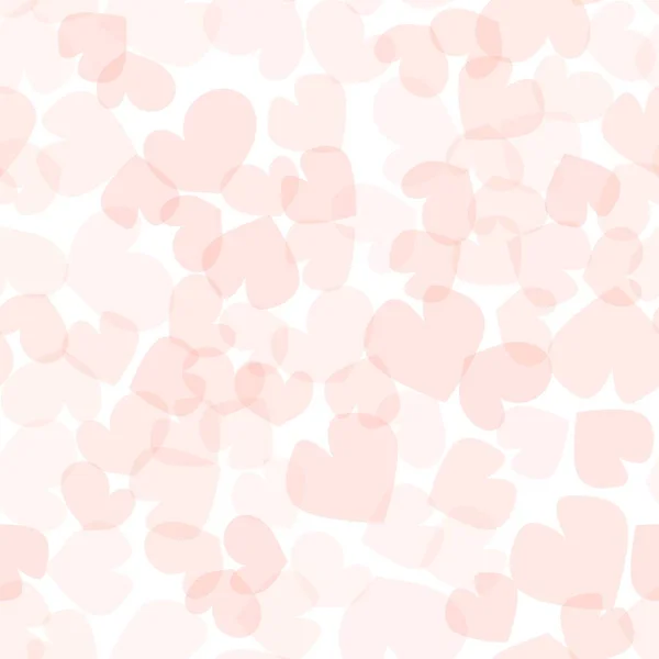 粉红透明的心 白色背景 — 图库矢量图片