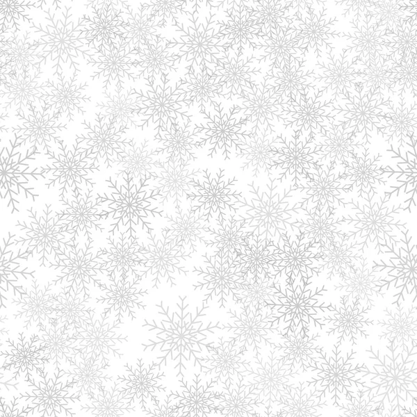 Copos Nieve Transparentes Simples Sobre Fondo Blanco Diseño Para Decoración — Vector de stock