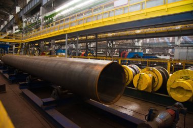 Fabrikada Çelik Boru İmalatı