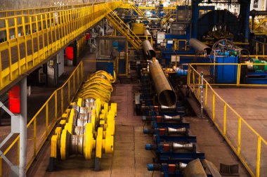 Fabrikada Çelik Boru İmalatı