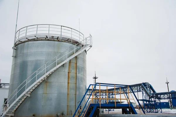 Industria Del Petróleo Gas Fábrica Refinerías Instalación Industrial Producción Petróleo —  Fotos de Stock