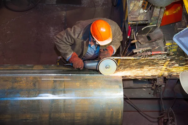 Manufacture Steel Pipes Factory — Stock Photo, Image