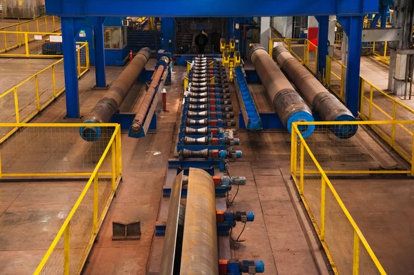 Vervaardiging Van Stalen Buizen Fabriek — Stockfoto