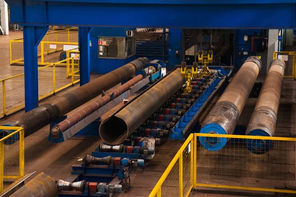 Vervaardiging Van Stalen Buizen Fabriek — Stockfoto