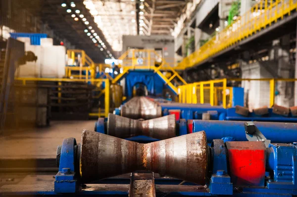 Vervaardiging Van Stalen Buizen Fabriek — Stockfoto