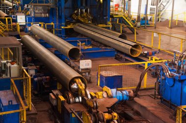 Fabrikada Çelik Boru İmalatı