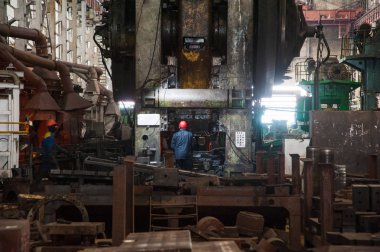 Ağır forgings bitkisi. Metal işi, metal işi.