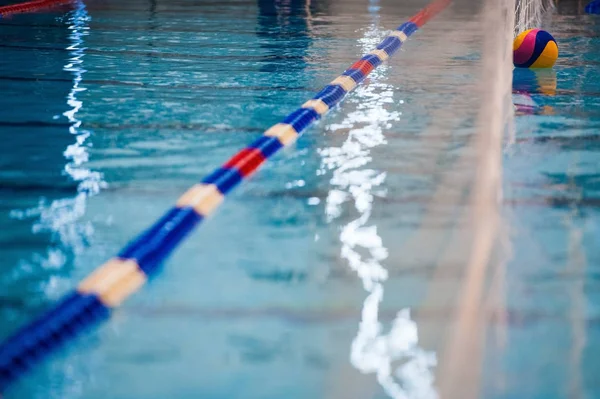 Waterpolo Actie Een Zwembad — Stockfoto