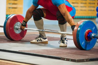 powerlifter egzersiz deadlift powerlifting yarışma sırasında hazırlamak için