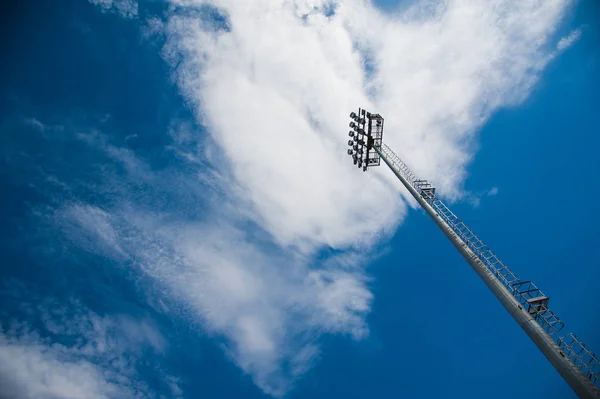 Osvětlení Sportovní Aréně Svítící Události Večer — Stock fotografie