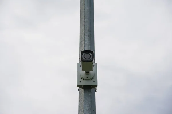 Security Camera Monitor Events City — Stock Photo, Image