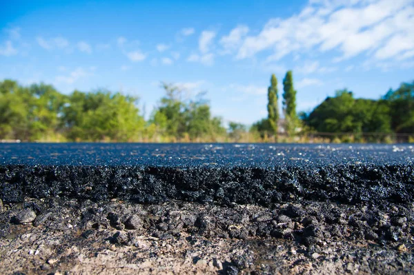 Road Rollers Working New Road Construction Site — Stock Photo, Image