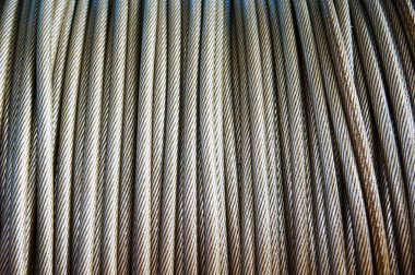 Makineler, ekipmanlar ve kablolu bobinler. Kablo üretim tesisi