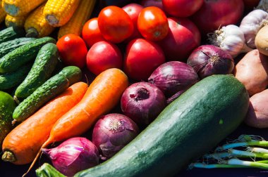 Taze sebze ve meyve arka plan