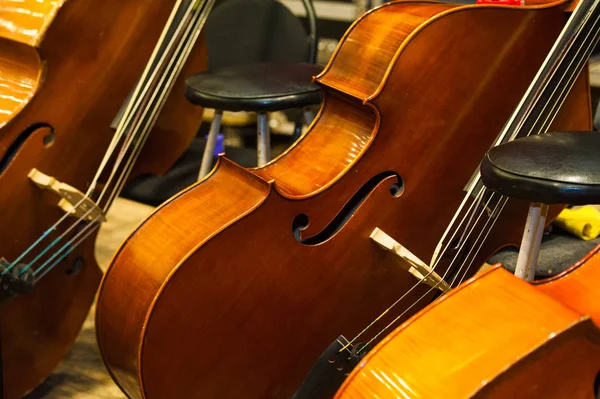 Sahne orkestra için hazır — Stok fotoğraf