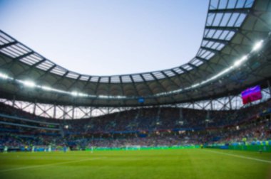 Bir stadyum üzerinde bulanık kalabalık