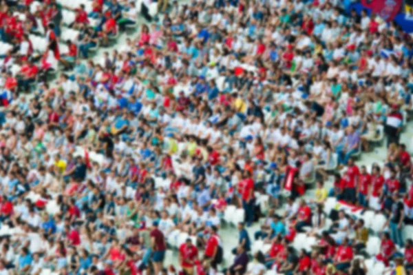 Verschwommene Zuschauermenge auf einem Stadion — Stockfoto