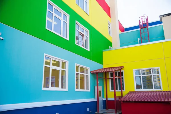 The building of a new kindergarten — Stock Photo, Image