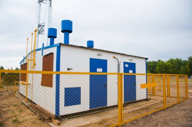 Gaz endüstrisi. Şehir dışındaki doğal gaz dağıtım istasyonu