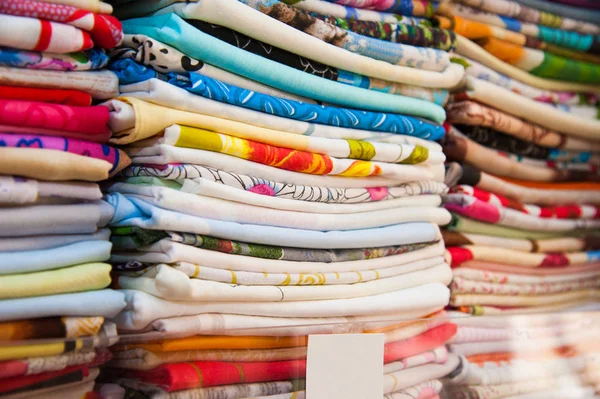 Colorful towels in the store — Stock Photo, Image