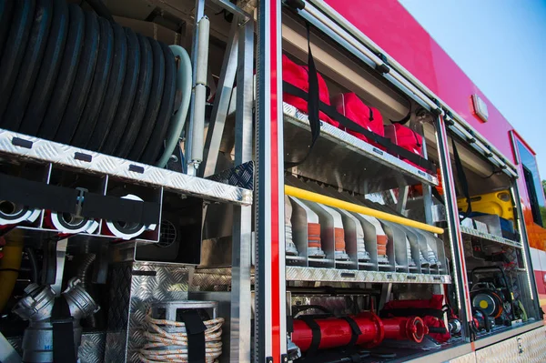 Evakuační požární vůz zařízení — Stock fotografie
