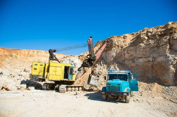 Minería Canteras Producción Piedra Una Cantera Abandonada — Foto de Stock