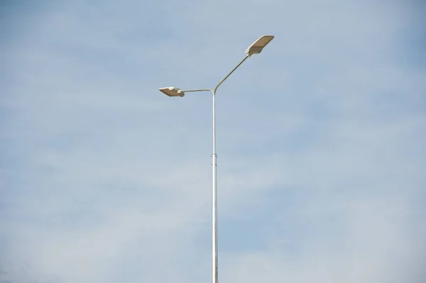 Street Lamp Beautiful Blue Sky Background — Stock Photo, Image