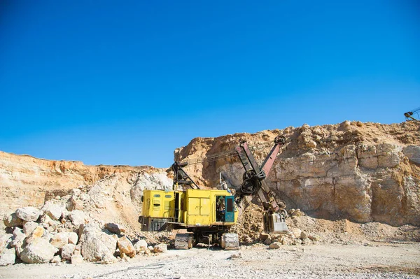 Mining Quarrying Production Stone Forsaken Quarry — Stock Photo, Image