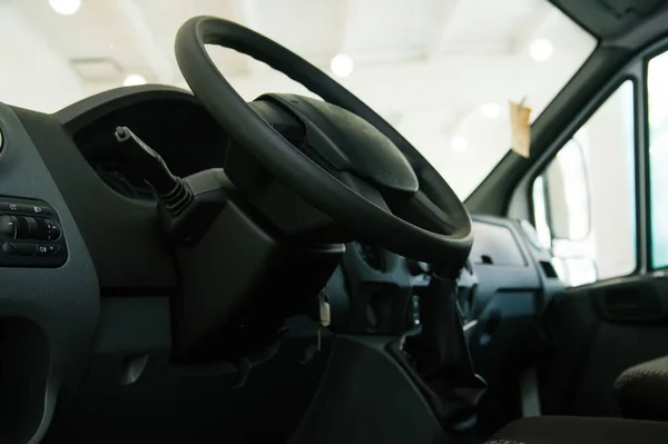 Car interior details close-up. Driver\'s seat of the car. Interior car