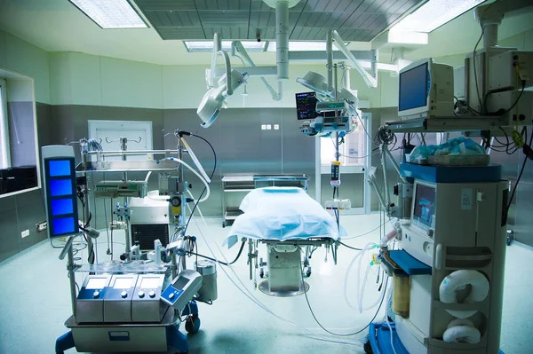 Stanza Riabilitazione Con Attrezzatura Camera Rianimazione Ospedale Comunale — Foto Stock