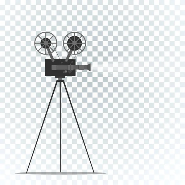 Projecteur de film. illustration vectorielle. Style design plat . — Image vectorielle