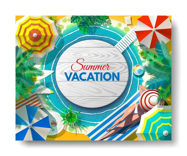 Tatil, seyahat, tatil. Plaj şemsiyesi, plaj sandalyesi.